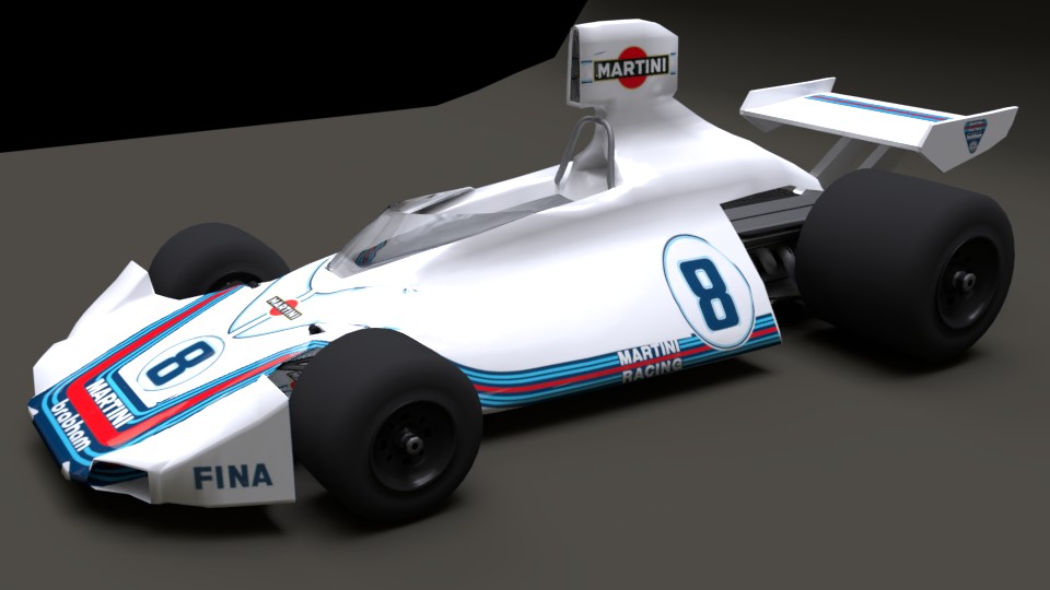 Brabham BT44 Low Poly preview image 1